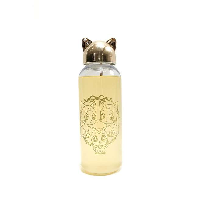 Hello Kitty Clear Water Bottle - Rose Gold 600ml