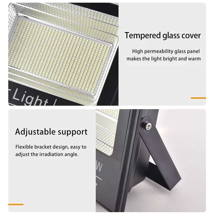 20w Led Solar Flood Lamp With Solar Panel & Smart Remote