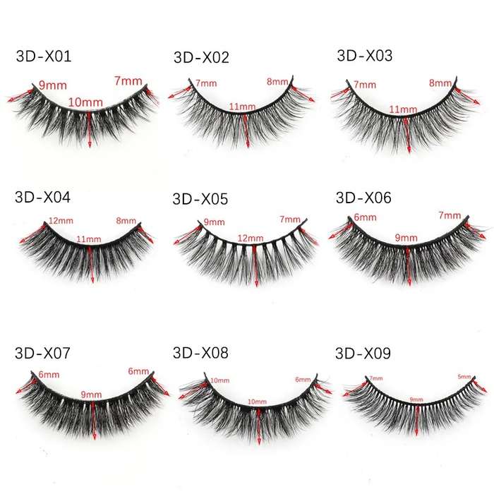 Eyelashes Handmade 3D False Eyelashes 5 Pairs