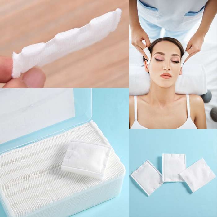 Makeup Remover Facial Cotton Pads 3 Ply Box Of 100 Incl Plastic Container Case