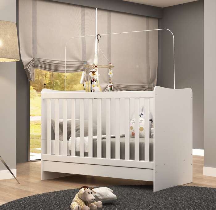 Multifunctional Modern Baby Cot Crib Bed Desk 4 in 1