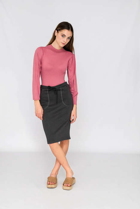 Fiona Bodycon Drawstring Skirt With Pockets