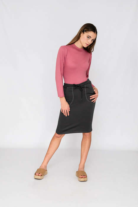 Fiona Bodycon Drawstring Skirt With Pockets