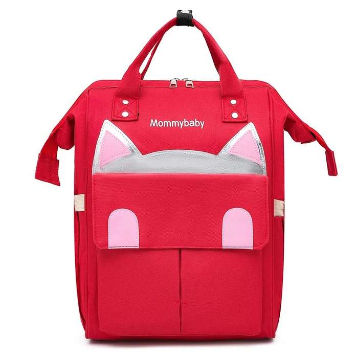 Maternity Baby Waterproof Diaper Travel Backpacks Bag Red