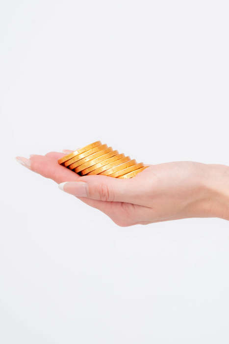 20 Gold Chocolate Coins 2 Bags