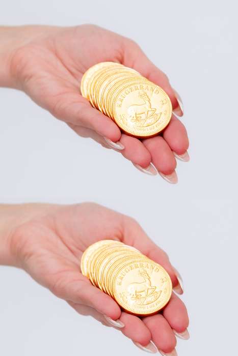 20 Gold Chocolate Coins 2 Bags