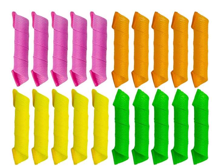 20Pcs Heatless Hair Curlers Rollers Spiral Curls Styling Kit with 2 Styling Hooks