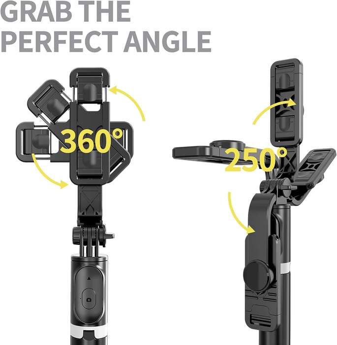 Selfie Stick Tripod With Bluetooth Remote