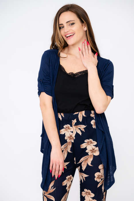 Ladies Cardigan Short Sleeve Lightweight Sweater
