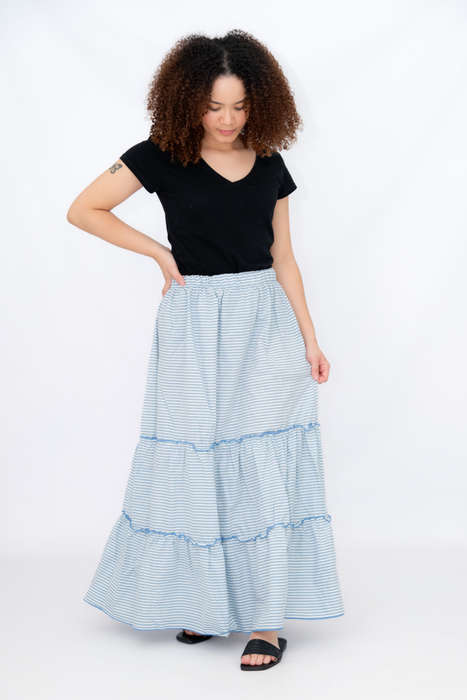 Tiered Maxi Skirt