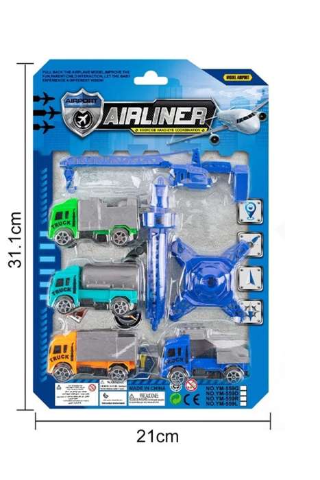 Airliner Toy Trucks Set Of 4