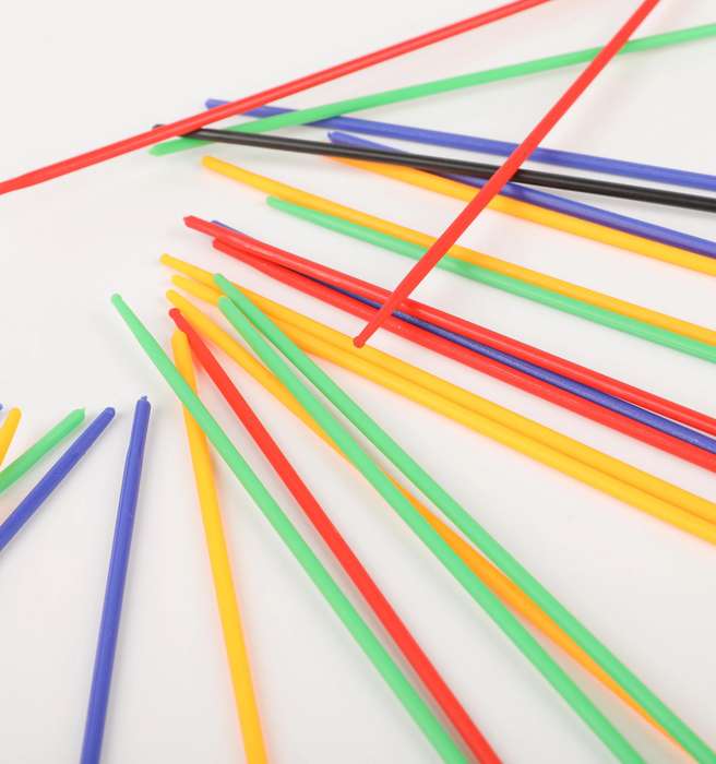 Multicoloured Kids Pick Up Sticks -30 Piece Set