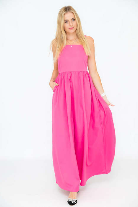 Jack Strappy Midaxi Summer Party Dress With Pockets