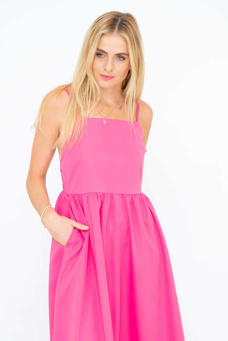 Jack Strappy Midaxi Summer Party Dress With Pockets