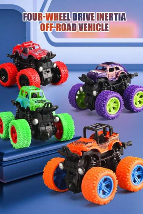 Pack Of 4 X Mini Monster Trucks