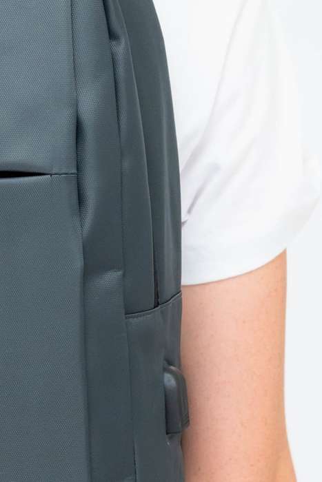 Powerland Travel Laptop Backpack Grey School Backpack Bag With Multiple Compartments &amp; Free W...