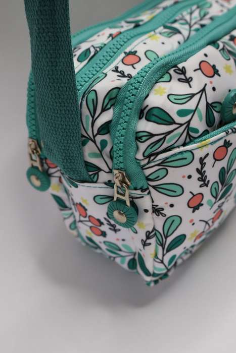 Forever Floral Crossbody Sling Shoulder Summer Bag With Multiple Pockets Medium