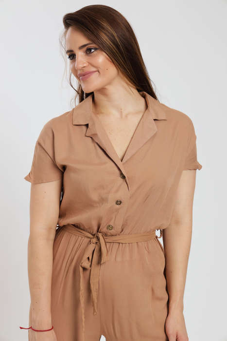 Frankie Summer Viscose Short Sleeve Jumpsuit