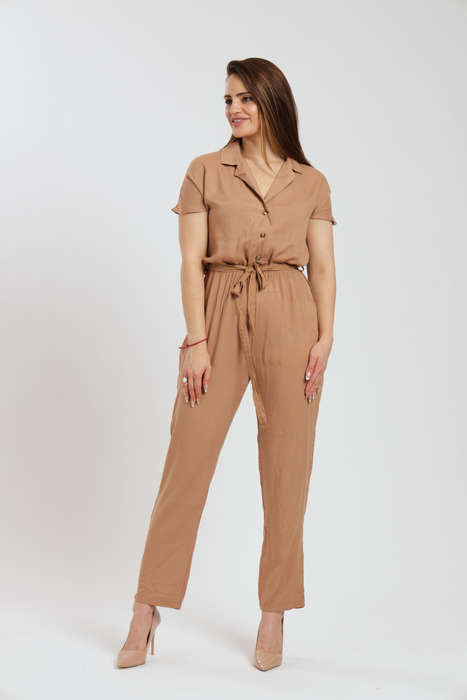 Frankie Summer Viscose Short Sleeve Jumpsuit