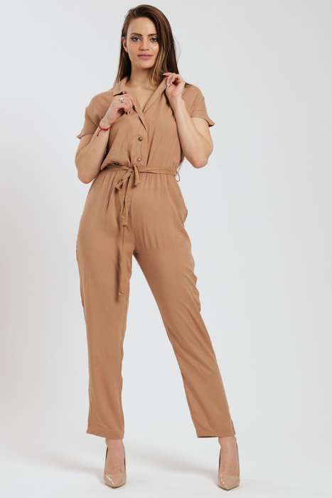 Frankie Summer Viscose Short Sleeve Jumpsuit