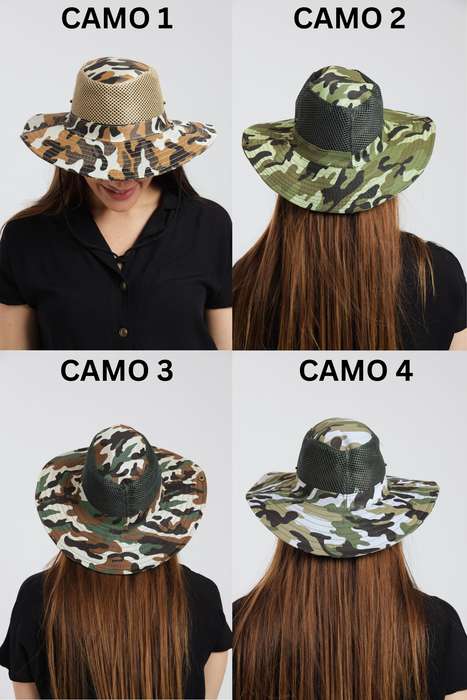 Senza Camouflage Sun Hat