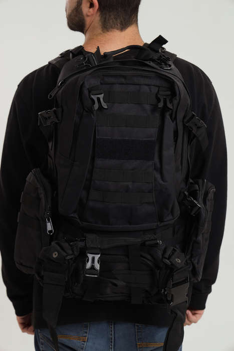 Senza 60L Heavy Duty Military Tactical Army Backpack With Multiple Compartments