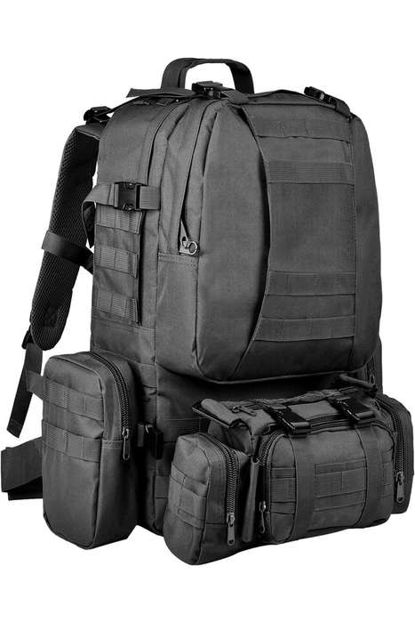 Senza 60L Heavy Duty Military Tactical Army Backpack With Multiple Compartments