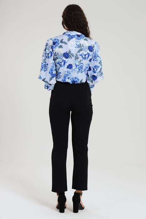 Alexa Floral Shirt &amp; Pants Modern Office Set