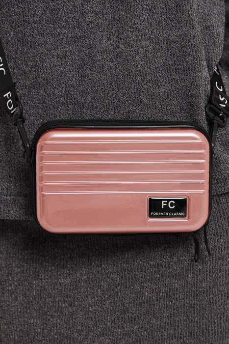 Forever Classic Women Mini Suitcase Cosmetic Sling Bag