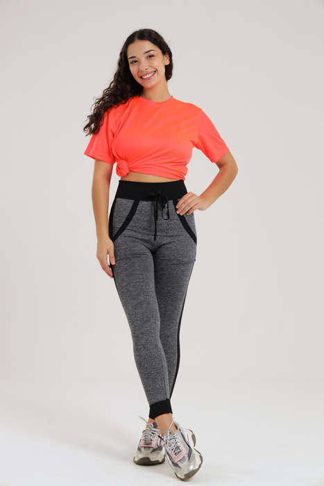 Ladies Everyday Active Jeggings Track Pants With Pockets Free Size SM to 2XL