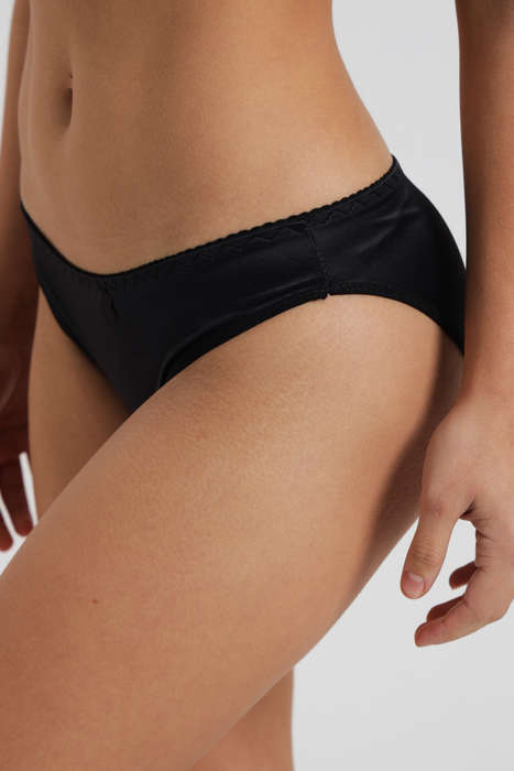 Senza 5 Pack Ladies Satin Panties With Lace Detail