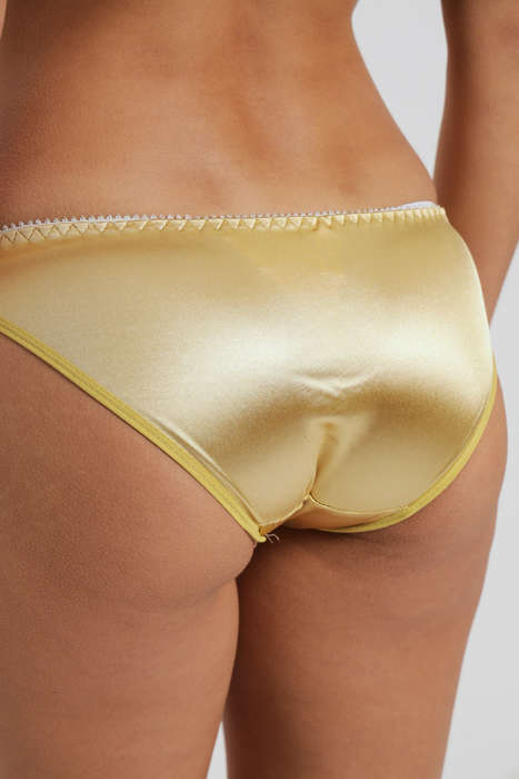 Senza 5 Pack Ladies Satin Panties With Lace Detail