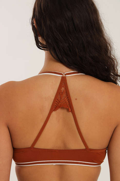 Senza Luxury Racerback Push-Up Lace Underwired Bra