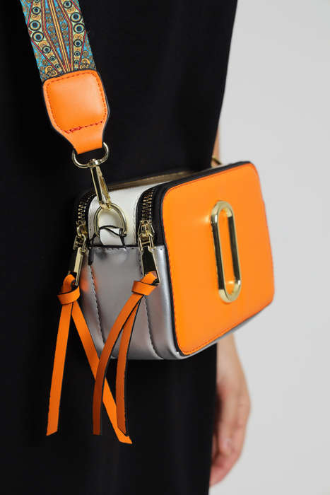 Snapshot Crossbody Sling Clutch Bag With Thick Strap