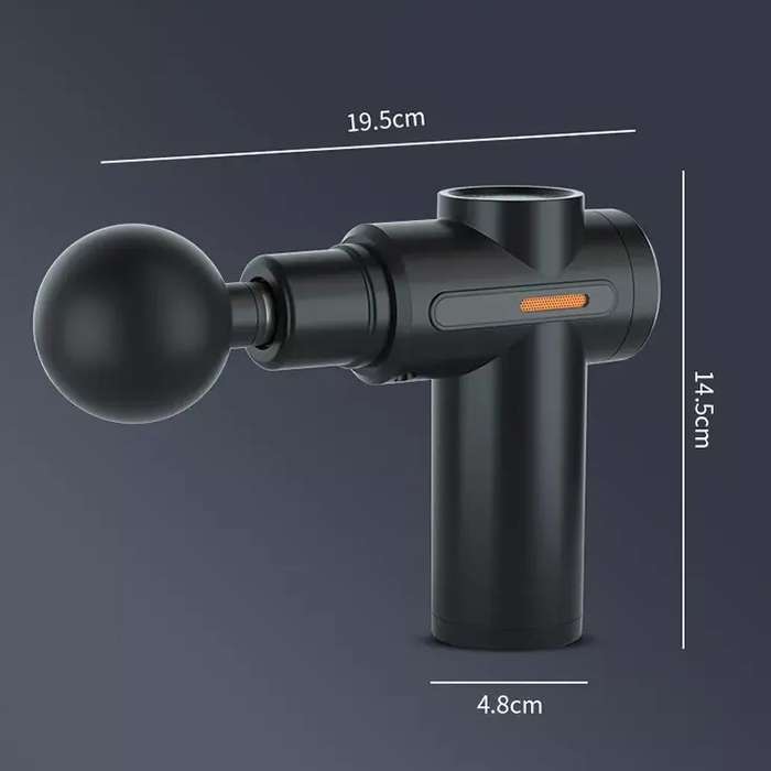 Deep Tissue Percussion Massage Gun Pain Relief Muscle Massager With 4 Heads