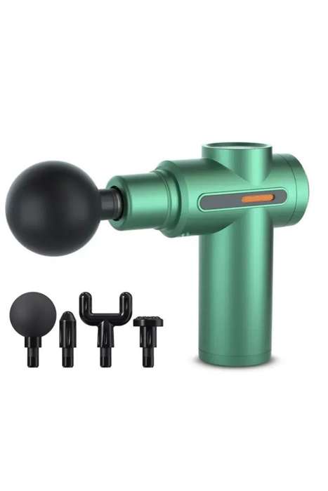 Deep Tissue Percussion Massage Gun Pain Relief Muscle Massager With 4 Heads