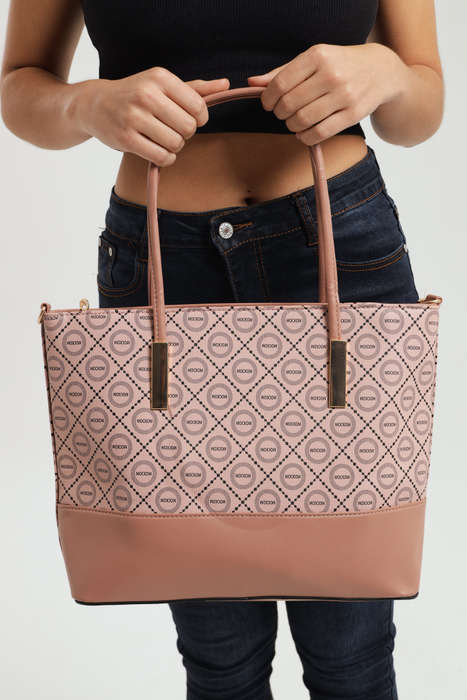 Ladies 3 Piece Set Faux Leather Handbag with Multiple Compartments