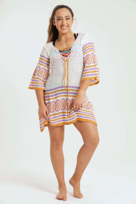 Ladies Cover Up Swimsuit Crochet Summer Bathing Suit Swimwear Knit Beach Dress