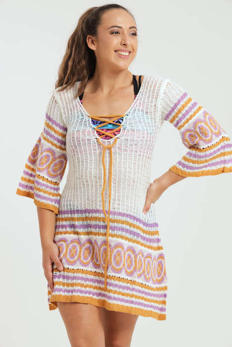Ladies Cover Up Swimsuit Crochet Summer Bathing Suit Swimwear Knit Beach Dress