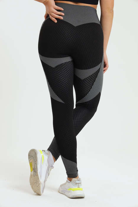 Ladies High Waisted Performance Yoga Fitness Leggings Free Size Sm to 2xl
