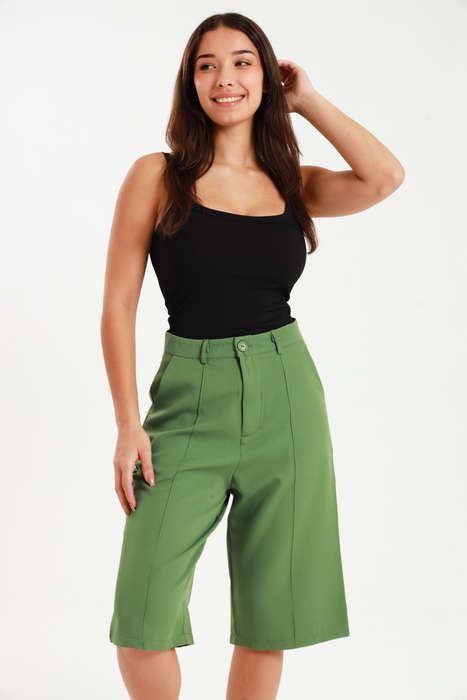 Andi Culottes Mid Length Casual Ladies Pants With Pockets