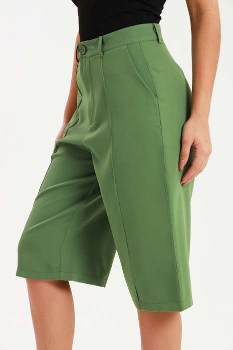 Andi Culottes Mid Length Casual Ladies Pants With Pockets