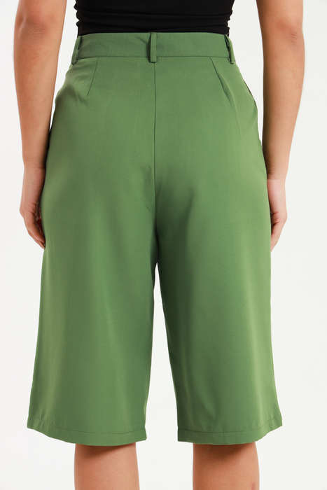 Andi Culottes Mid Length Casual Ladies Pants With Pockets