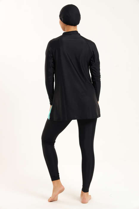 Senza® Ladies Maya Full Body Modest High Neck Burkini Swimsuit With With Cap