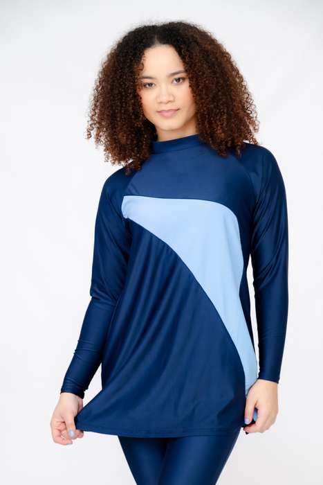 Senza® Ladies Maya Full Body Modest High Neck Burkini Swimsuit With With Cap