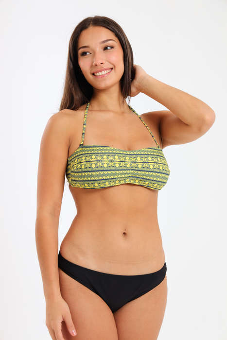 Senza® Zelia 3 Piece Bikini Swimwear Set With Modest Cover Up Matching Sarong