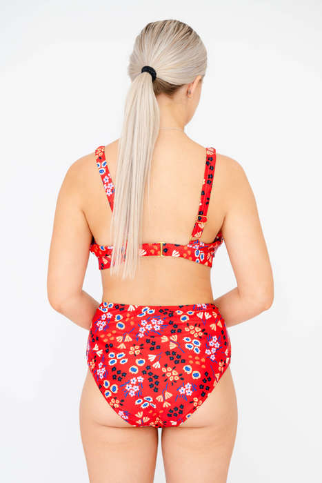 Senza® Zelia 3 Piece Bikini Swimwear Set With Modest Cover Up Matching Sarong