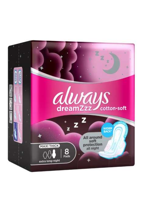 Always Thick Soft Extra Long Night Pad 8 Pads