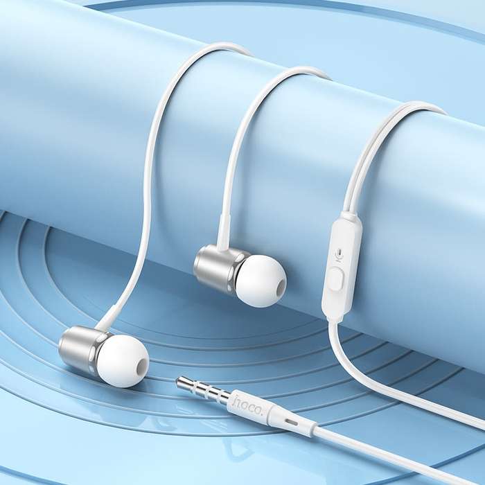 HOCO M108 Wired Earphones 3.5mm Spring With Mic