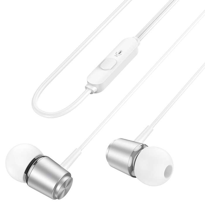 HOCO M108 Wired Earphones 3.5mm Spring With Mic